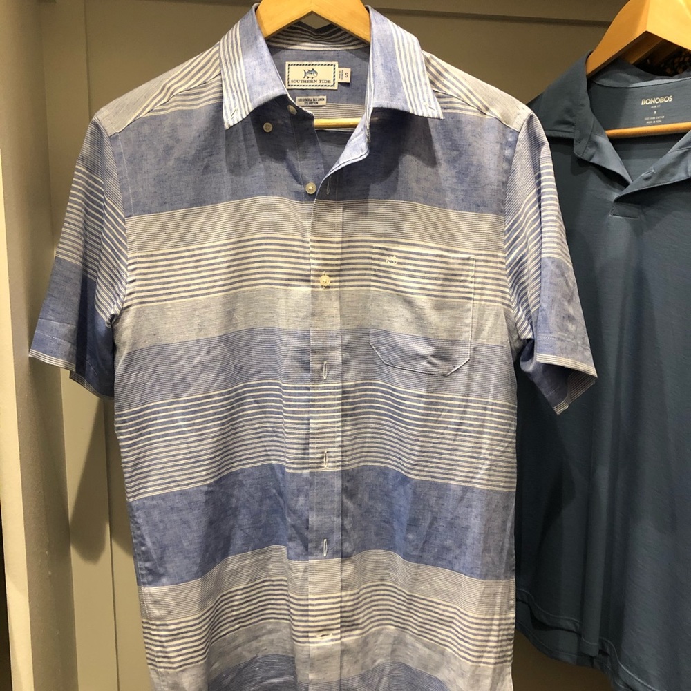 Southern tide short sleeve button up shirt